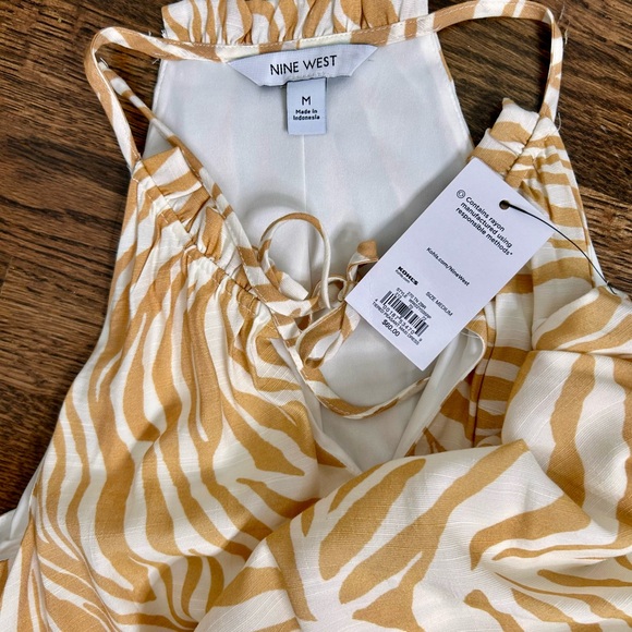 NWT Nine West  Zebra Print maxi Dress - Picture 2 of 6